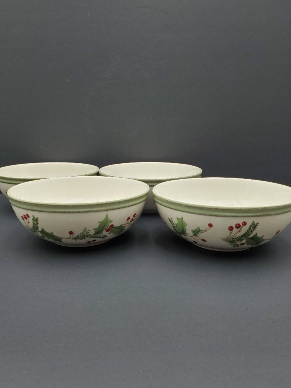 Lenox Holiday Berry All Purpose Bowls Holiday Gatherings Soup Cereal Bowls